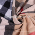 Indian Popular Plaid Style Mulheres Wide 100% Cashmere Material Pashmina Cashmere Com Tassel
